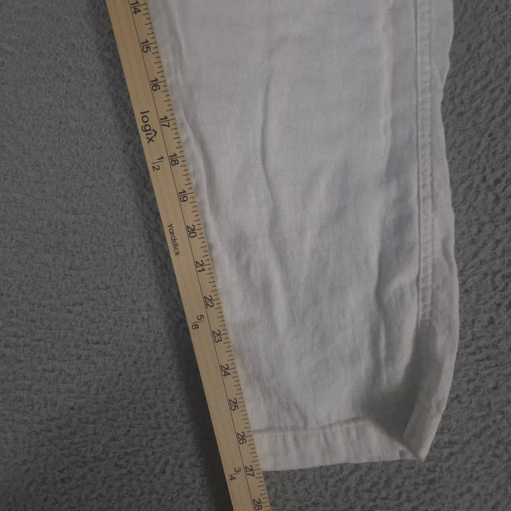 Zara Pants Mens 32x29 Tapered Leg Linen Drawstring Waist Summer Beach Casual